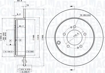 Magneti Marelli 360406077201 - Disque de frein cwaw.fr