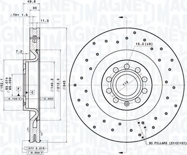 Magneti Marelli 360406149002 - Disque de frein cwaw.fr