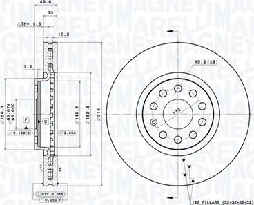 Magneti Marelli 360406148501 - Disque de frein cwaw.fr