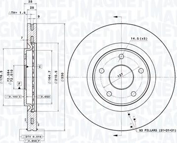 Magneti Marelli 360406159901 - Disque de frein cwaw.fr