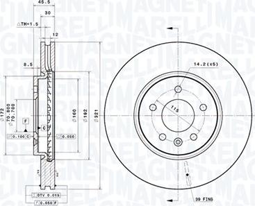 Magneti Marelli 360406155401 - Disque de frein cwaw.fr