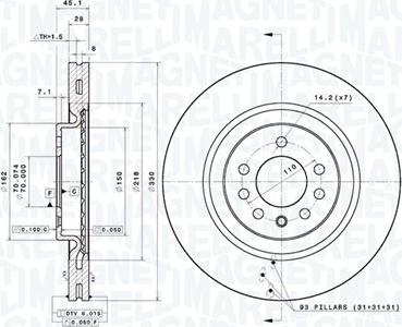 Magneti Marelli 360406165301 - Disque de frein cwaw.fr