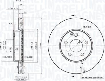 Magneti Marelli 360406161401 - Disque de frein cwaw.fr