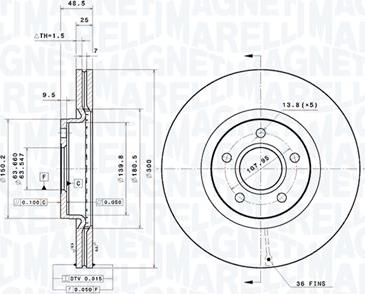 Magneti Marelli 360406162901 - Disque de frein cwaw.fr