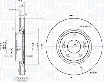 Magneti Marelli 360406167001 - Disque de frein cwaw.fr