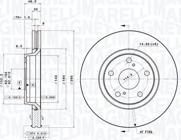 Magneti Marelli 360406109001 - Disque de frein cwaw.fr