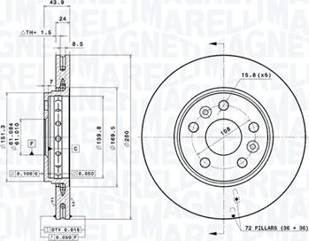 Magneti Marelli 360406106901 - Disque de frein cwaw.fr