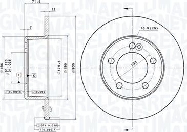 Magneti Marelli 360406106400 - Disque de frein cwaw.fr