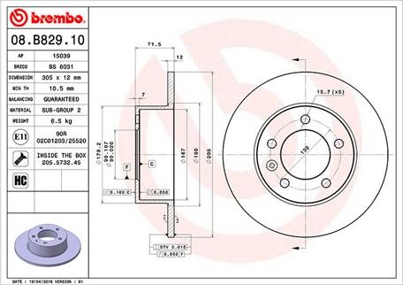 Magneti Marelli 360406106500 - Disque de frein cwaw.fr