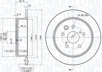 Magneti Marelli 360406100501 - Disque de frein cwaw.fr