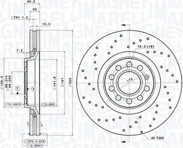 Magneti Marelli 360406101901 - Disque de frein cwaw.fr