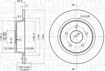 Magneti Marelli 360406108501 - Disque de frein cwaw.fr