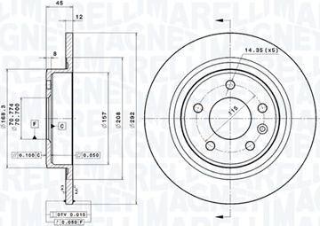 Magneti Marelli 360406107601 - Disque de frein cwaw.fr