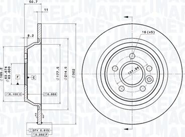 Magneti Marelli 360406107001 - Disque de frein cwaw.fr