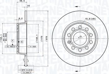 Magneti Marelli 360406107801 - Disque de frein cwaw.fr