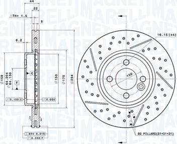 Magneti Marelli 360406114901 - Disque de frein cwaw.fr