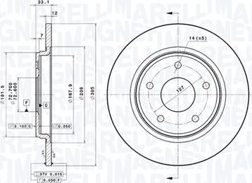 Magneti Marelli 360406115001 - Disque de frein cwaw.fr