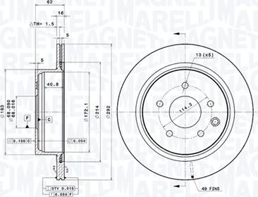 Magneti Marelli 360406110101 - Disque de frein cwaw.fr