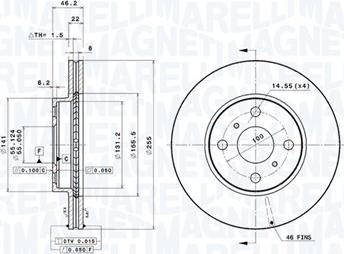 Magneti Marelli 360406110801 - Disque de frein cwaw.fr