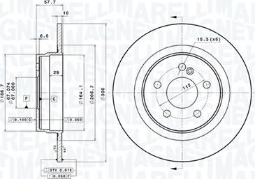 Magneti Marelli 360406110701 - Disque de frein cwaw.fr