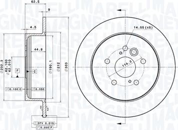 Magneti Marelli 360406111800 - Disque de frein cwaw.fr