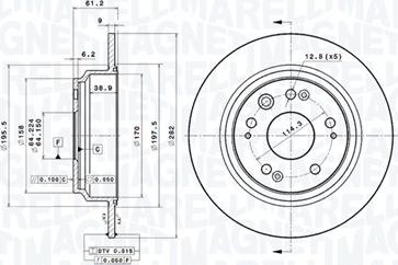 Magneti Marelli 360406118201 - Disque de frein cwaw.fr