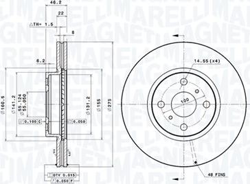 Magneti Marelli 360406112301 - Disque de frein cwaw.fr