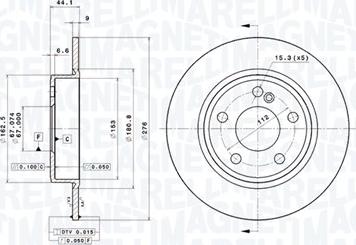 Magneti Marelli 360406112201 - Disque de frein cwaw.fr