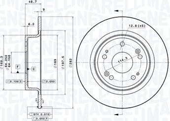 Magneti Marelli 360406117401 - Disque de frein cwaw.fr