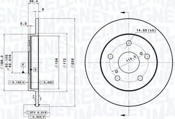 Magneti Marelli 360406117301 - Disque de frein cwaw.fr