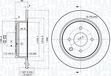 Magneti Marelli 360406117701 - Disque de frein cwaw.fr