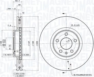 Magneti Marelli 360406184201 - Disque de frein cwaw.fr