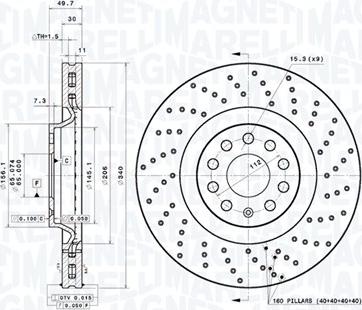 Magneti Marelli 360406185402 - Disque de frein cwaw.fr