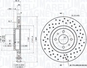 Magneti Marelli 360406181301 - Disque de frein cwaw.fr