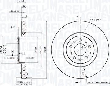 Magneti Marelli 360406181701 - Disque de frein cwaw.fr