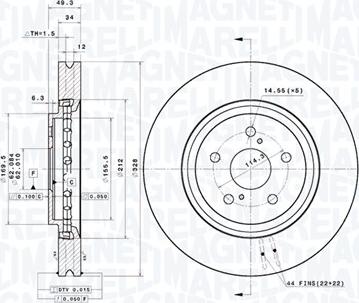 Magneti Marelli 360406188401 - Disque de frein cwaw.fr