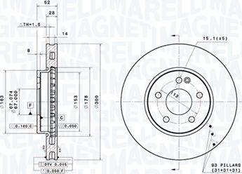 Magneti Marelli 360406188001 - Disque de frein cwaw.fr