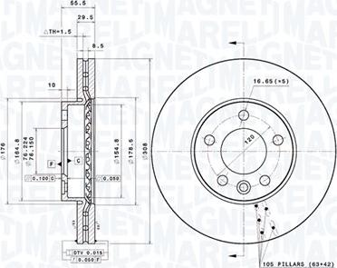 Magneti Marelli 360406183701 - Disque de frein cwaw.fr