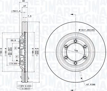 Magneti Marelli 360406187200 - Disque de frein cwaw.fr