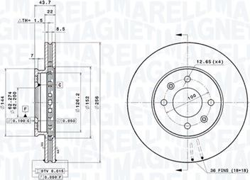 Magneti Marelli 360406126701 - Disque de frein cwaw.fr