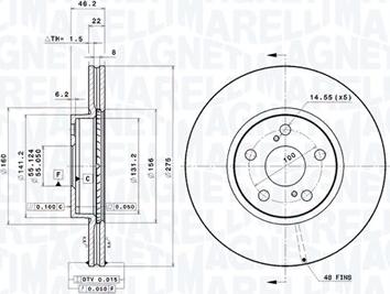 Magneti Marelli 360406120401 - Disque de frein cwaw.fr