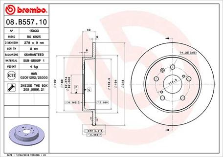 Magneti Marelli 360406120200 - Disque de frein cwaw.fr