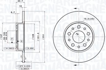 Magneti Marelli 360406121301 - Disque de frein cwaw.fr