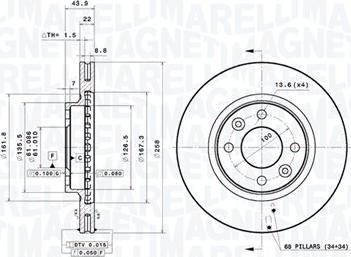 Magneti Marelli 360406179901 - Disque de frein cwaw.fr