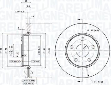 Magneti Marelli 360406170901 - Disque de frein cwaw.fr