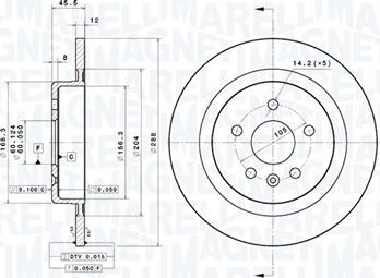 Magneti Marelli 360406214801 - Disque de frein cwaw.fr