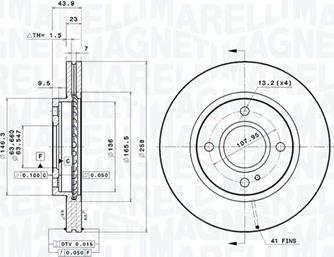 Magneti Marelli 360406210901 - Disque de frein cwaw.fr