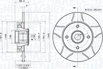 Magneti Marelli 360406210405 - Disque de frein cwaw.fr