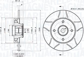 Magneti Marelli 360406221105 - Disque de frein cwaw.fr