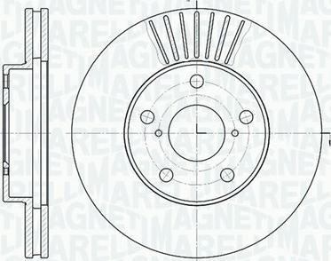 Magneti Marelli 361302040444 - Disque de frein cwaw.fr